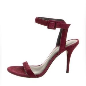 ALEXANDER WANG Antonia Textured Ankle-Wrap Sandal